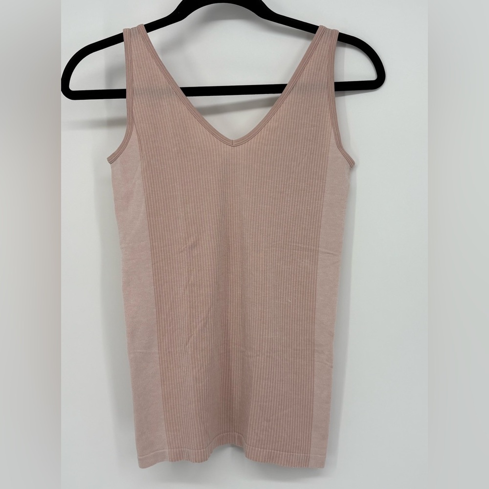 SPANX Tank Top Shaper Ribbed Pink Women’s Large